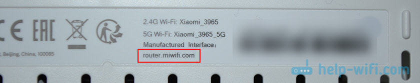 router.miwifi.com на роутере Mi WiFi Router 4C/4A/4A Gigabit Edition/AC1200