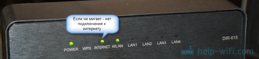 Индикатор "Internet" или WAN горит, но интернет не работает