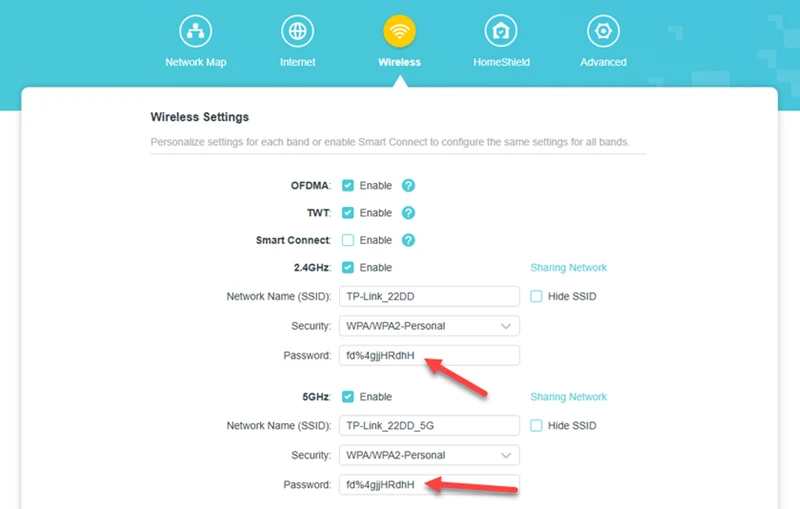 Отключение чужих устройств от Wi-Fi сети через смену пароля