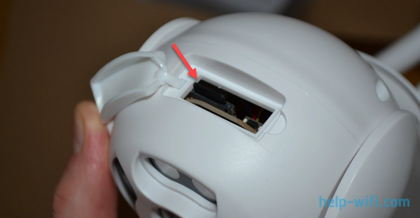 Карта памяти MicroSD в камере видеонаблюдения V380 Pro для записи и просмотра видео