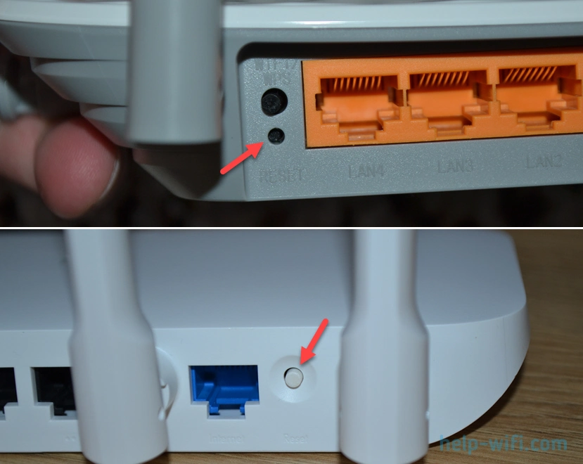 Сброс пароля на роутере