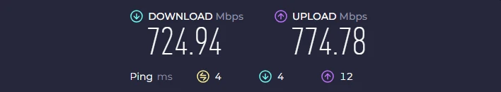 Скорость по кабелю через роутер TP-Link Archer A8